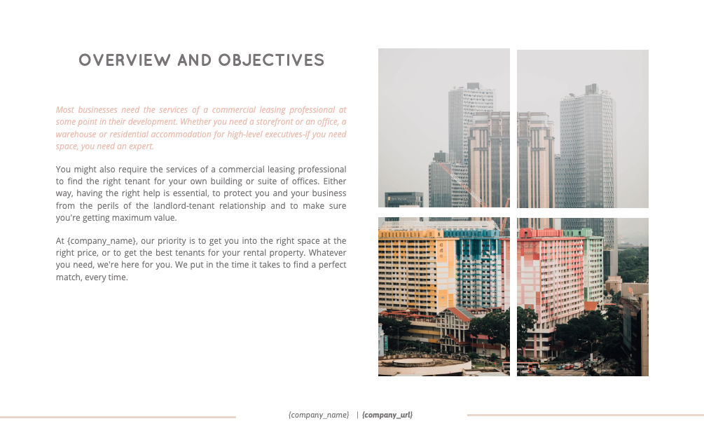 Commercial Lease Proposal Template